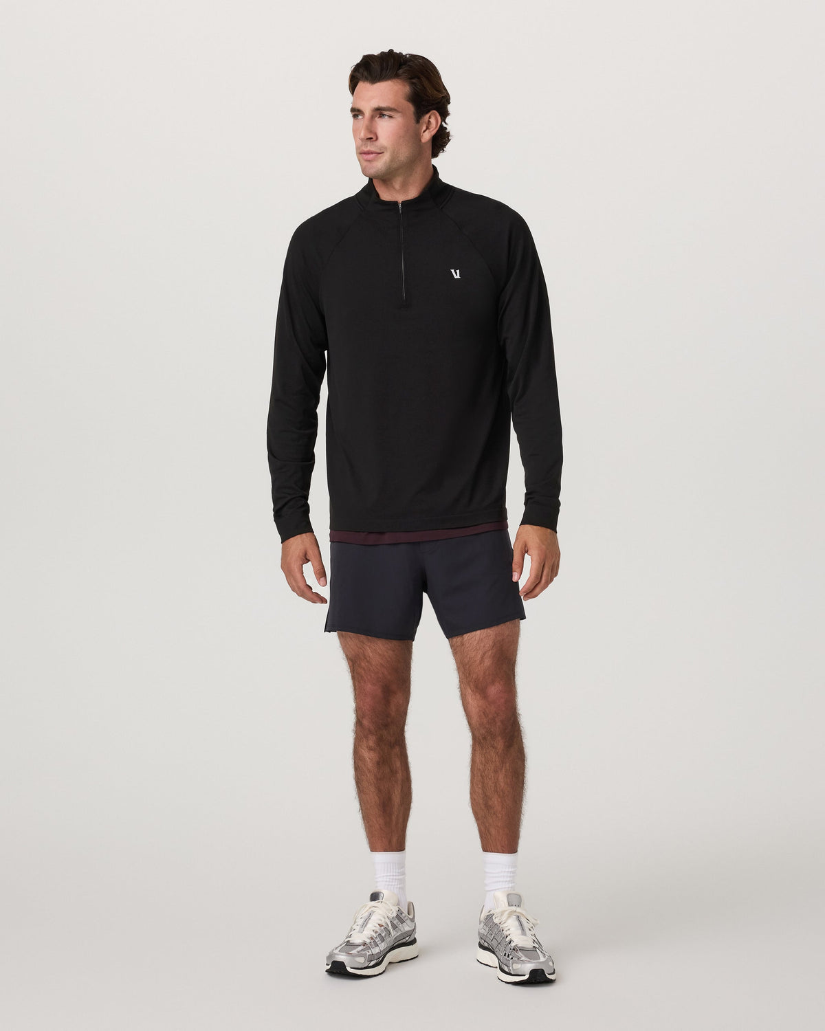 Clearview Seamless Quarter Zip | Black