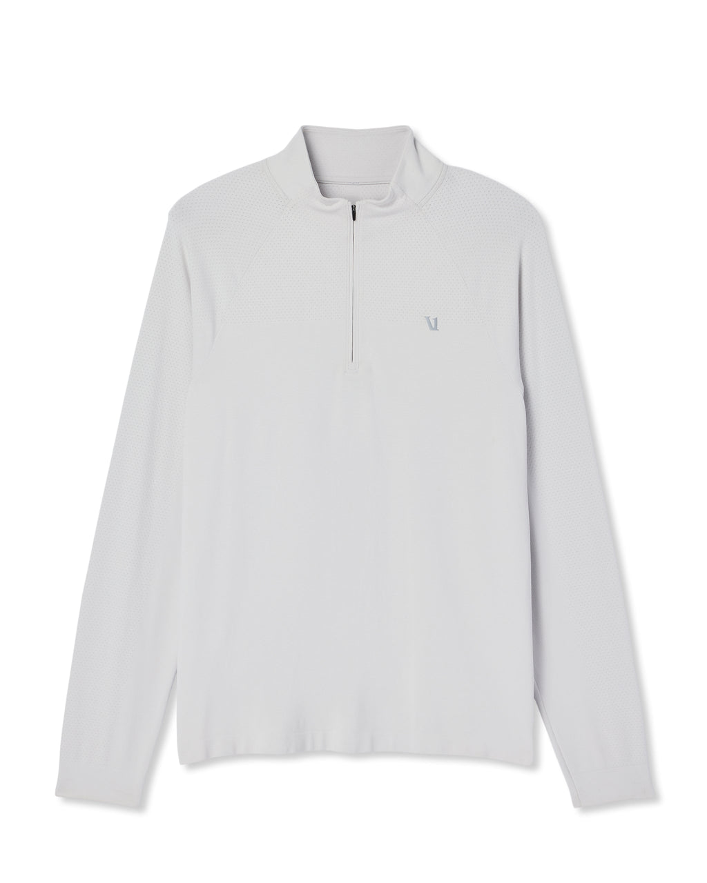 Clearview Seamless Quarter Zip | Frost Grey