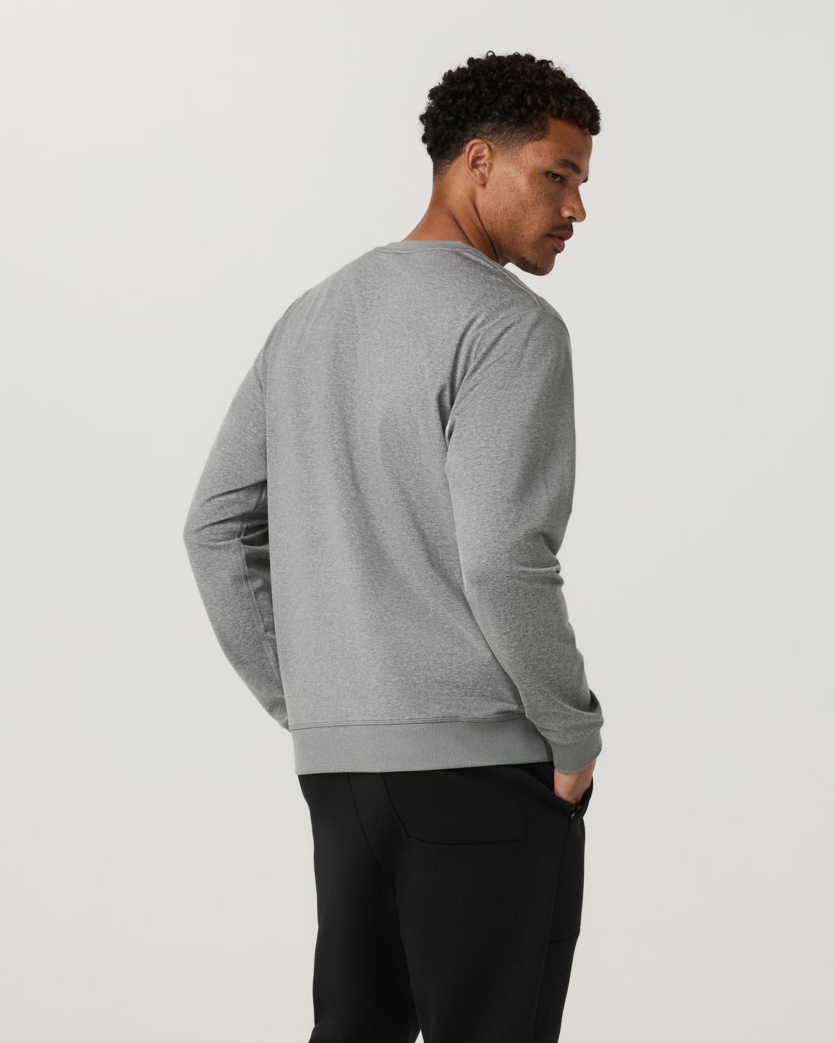 Long Sleeve Coronado Henley - Relaxed Fit | Black Heather