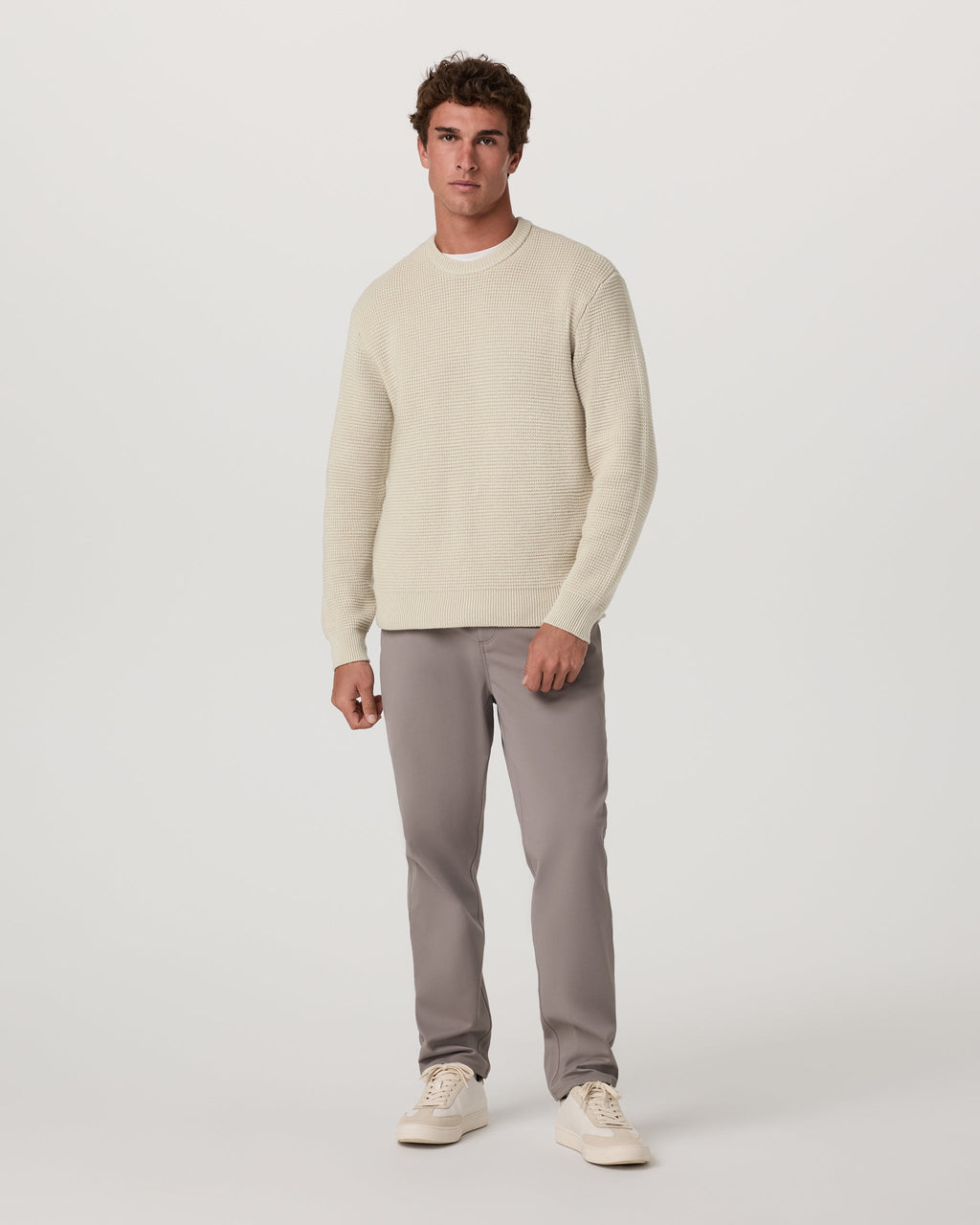 Denver Waffle Crew Sweater | Hunter Green