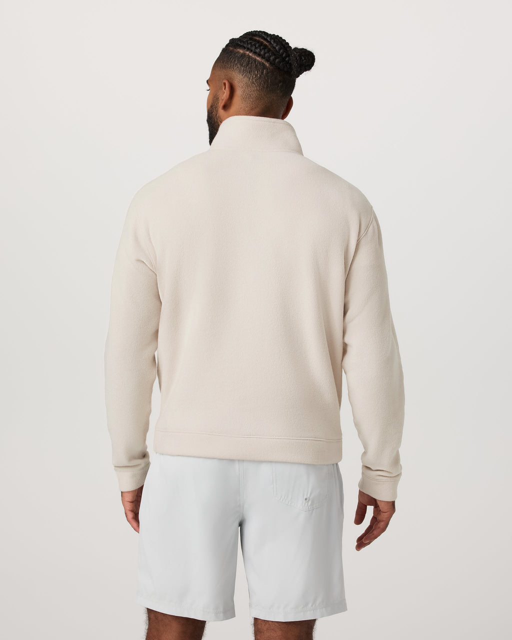 Beach Fleece Half Zip | Bone Heather