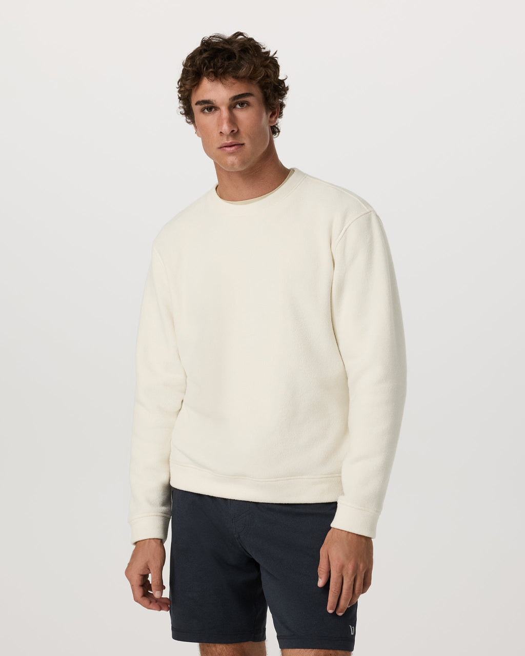 Beach Fleece Crew | Ink Heather