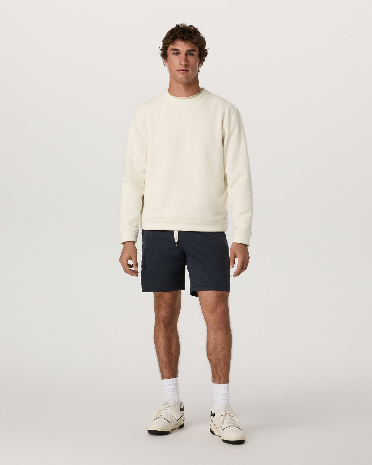 Beach Fleece Crew | Dark Pewter Heather