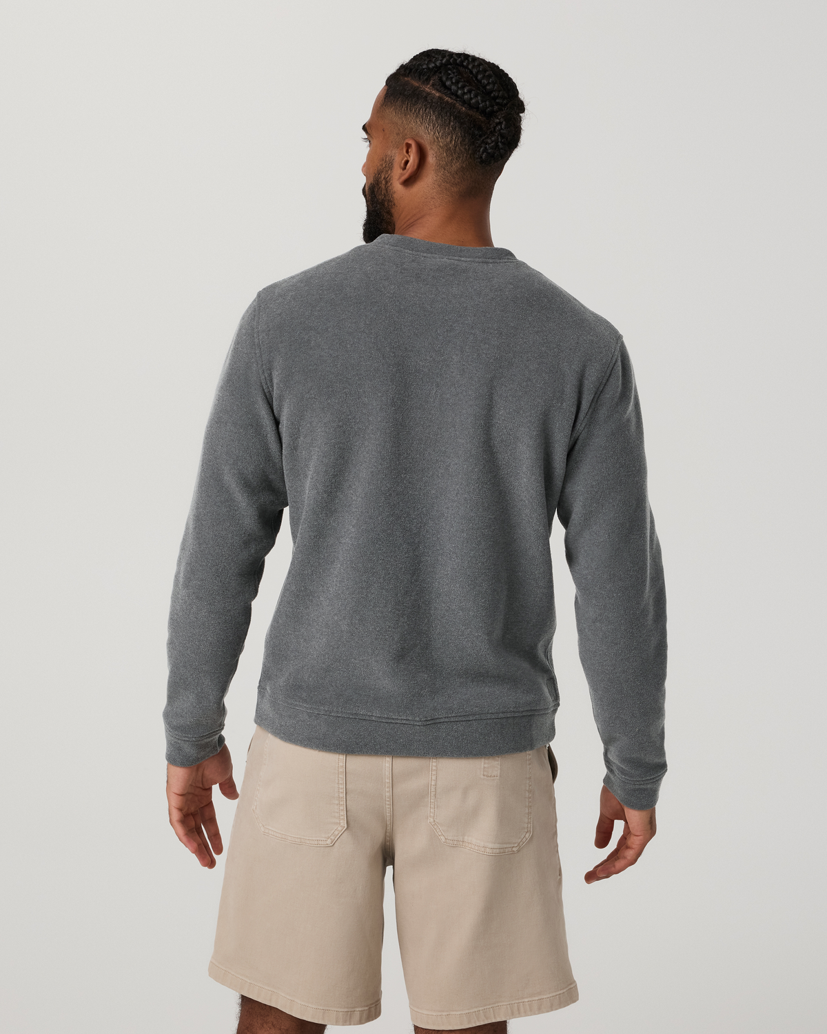 Beach Fleece Crew | Bone Heather
