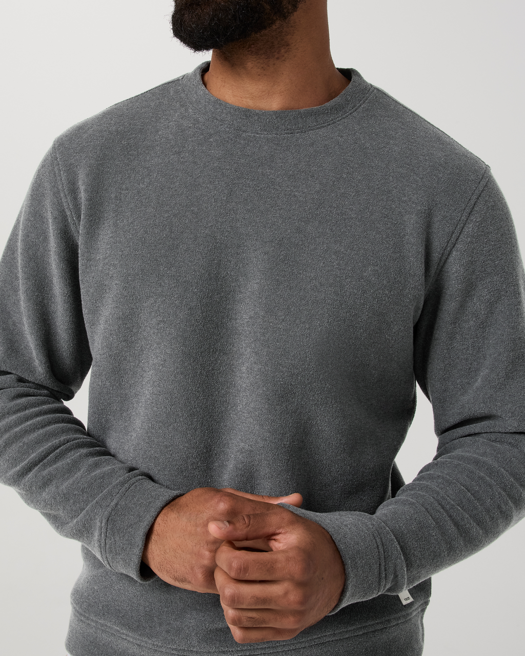 Beach Fleece Crew | Bone Heather