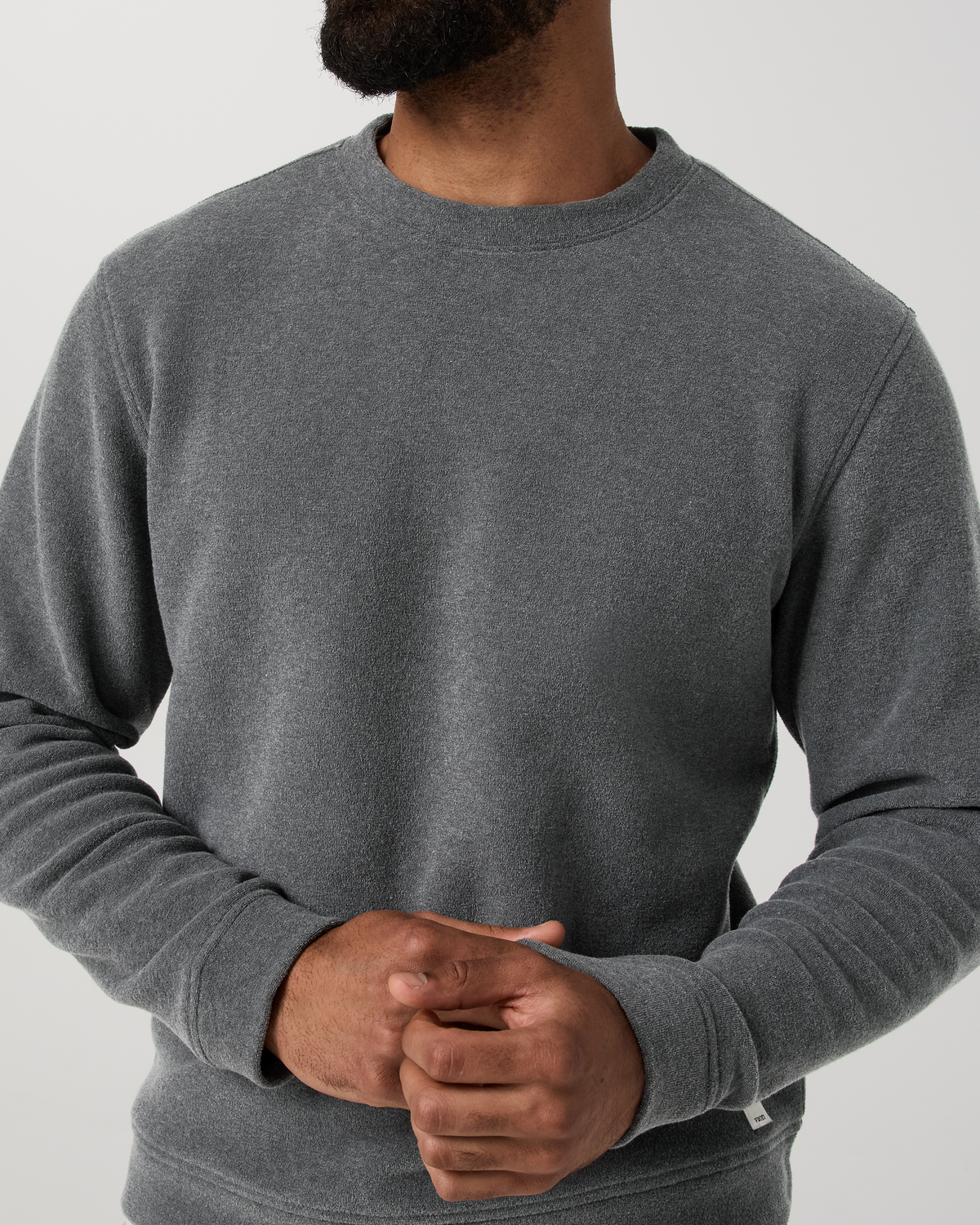 Beach Fleece Crew | Bone Heather