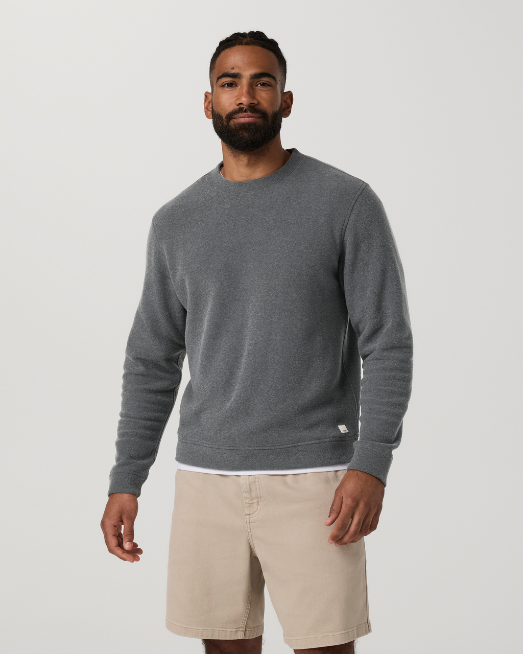 Beach Fleece Crew | Ink Heather