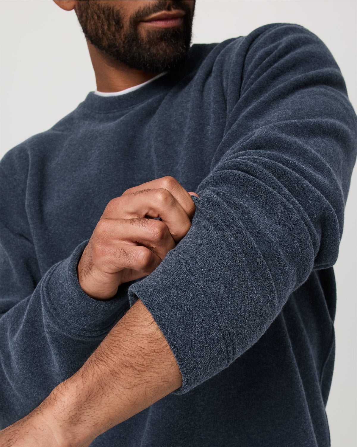 Beach Fleece Crew | Bone Heather