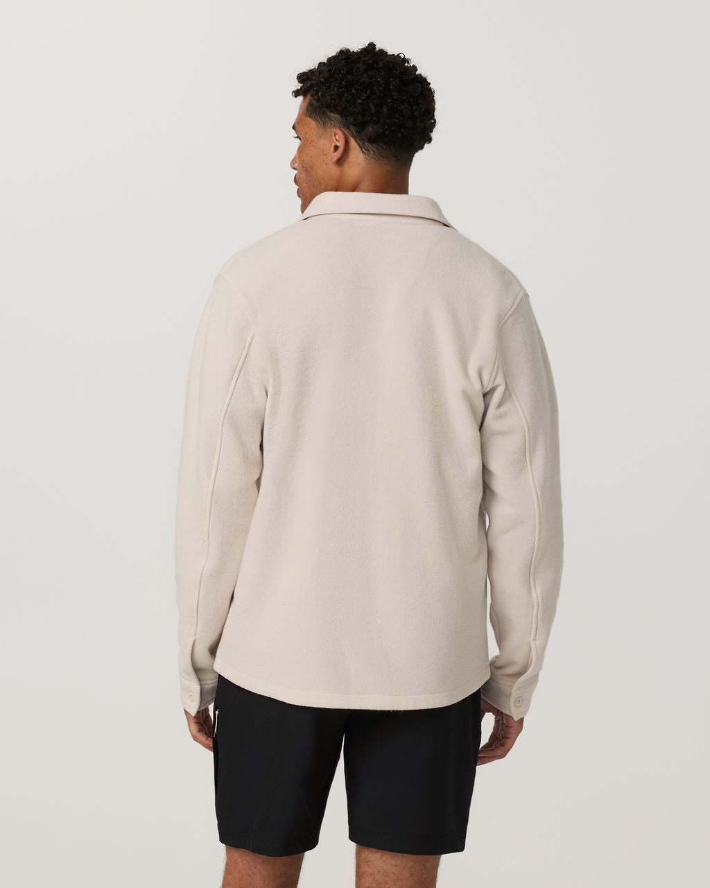 Beach Fleece Shirt Jacket | Bone Heather