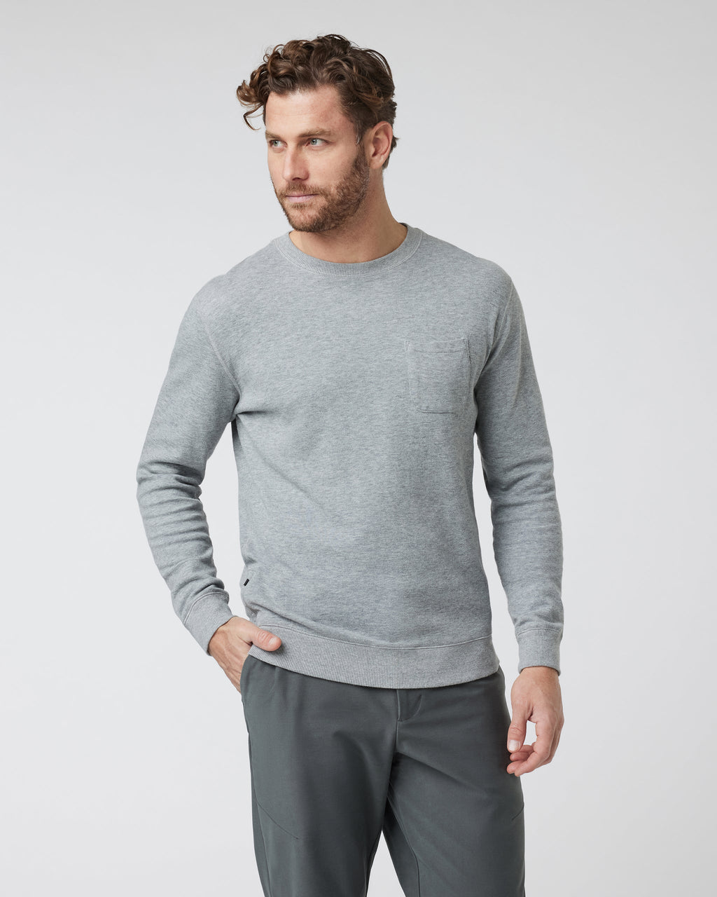Jeffreys Pullover | Heather Grey