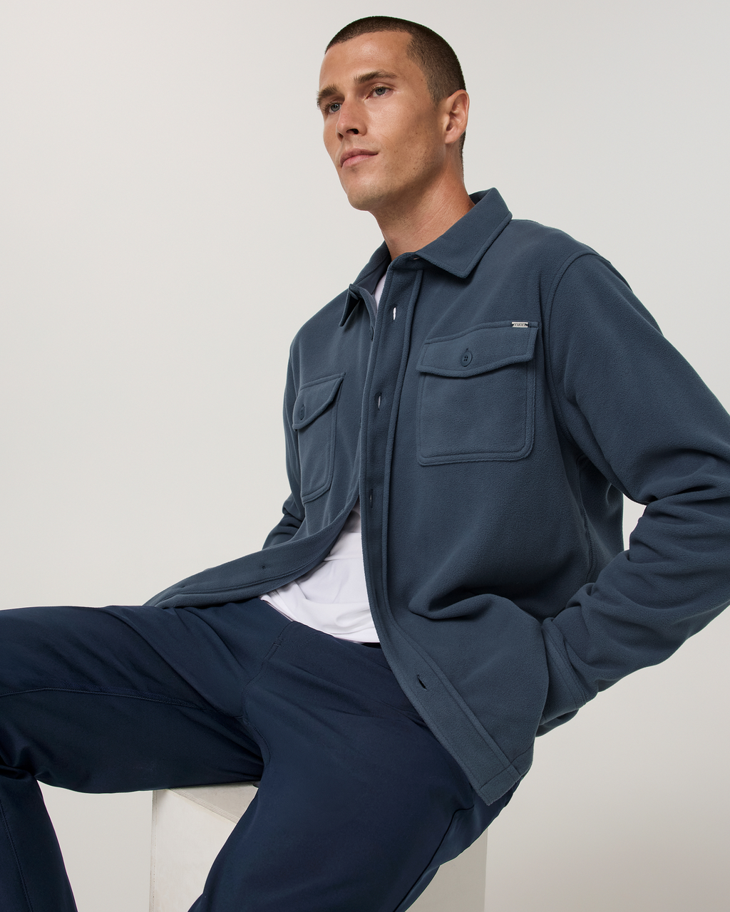 Aspen Shirt Jacket | Dark Pewter