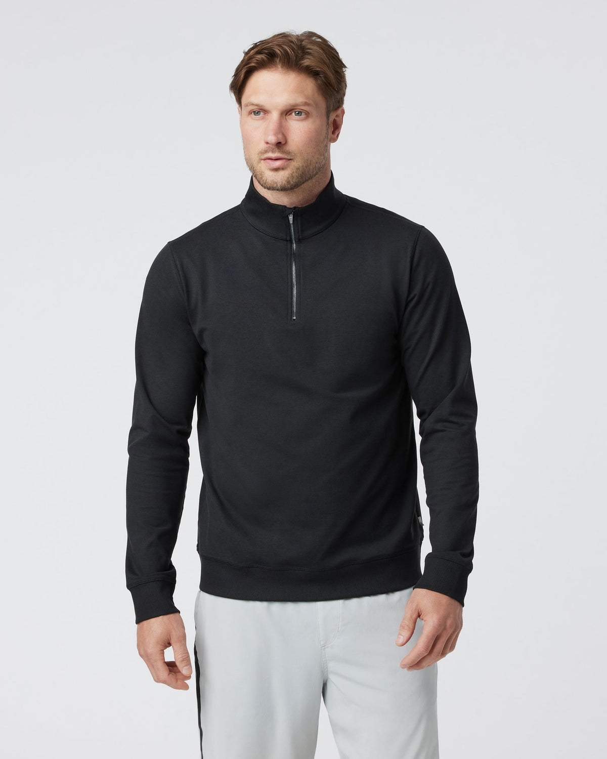 Coronado Half Zip | Light Heather Grey