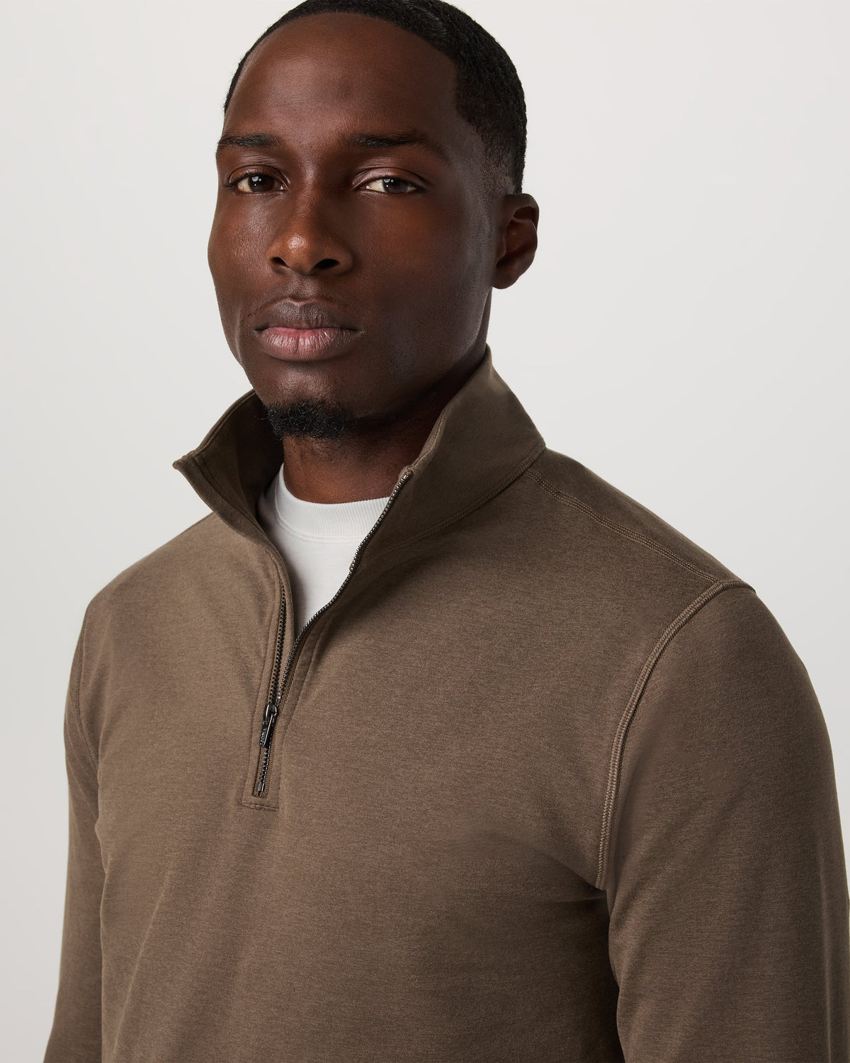 Coronado Half Zip | Espresso Heather