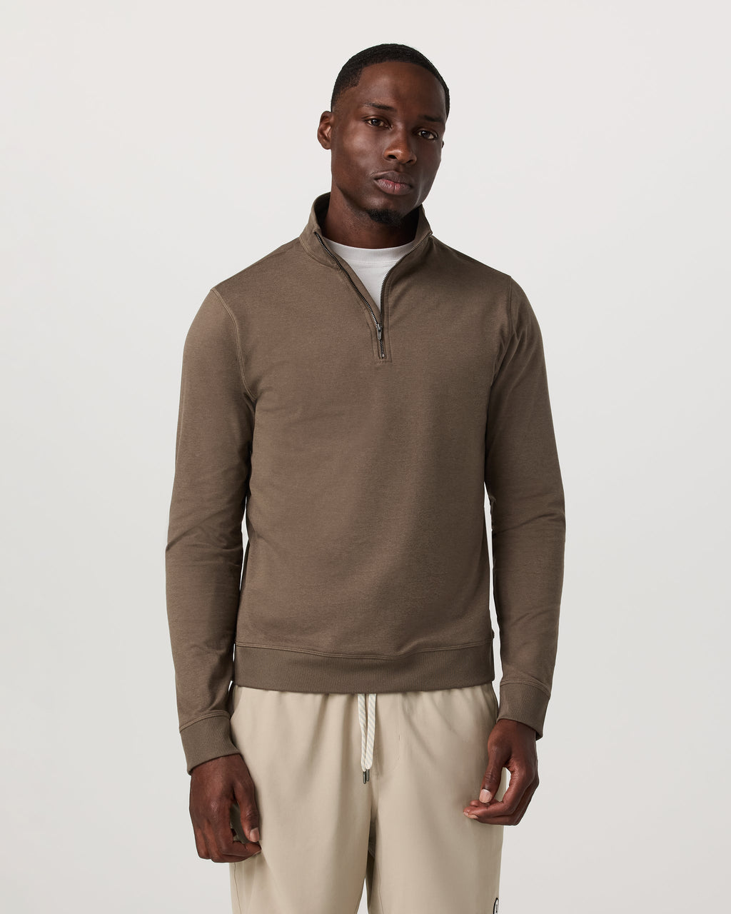 Coronado Half Zip | Espresso Heather