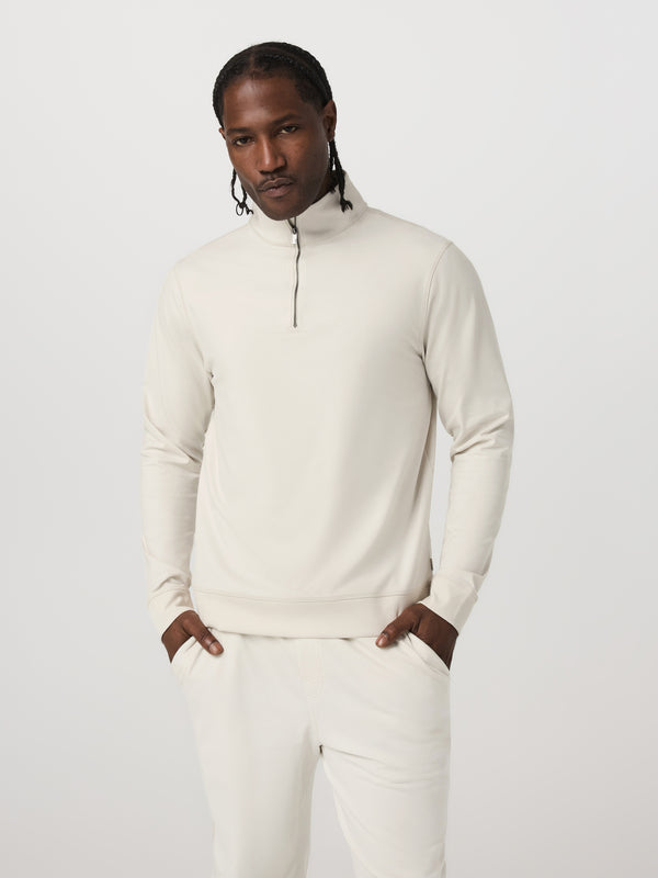 Coronado Half Zip | Ivory Heather