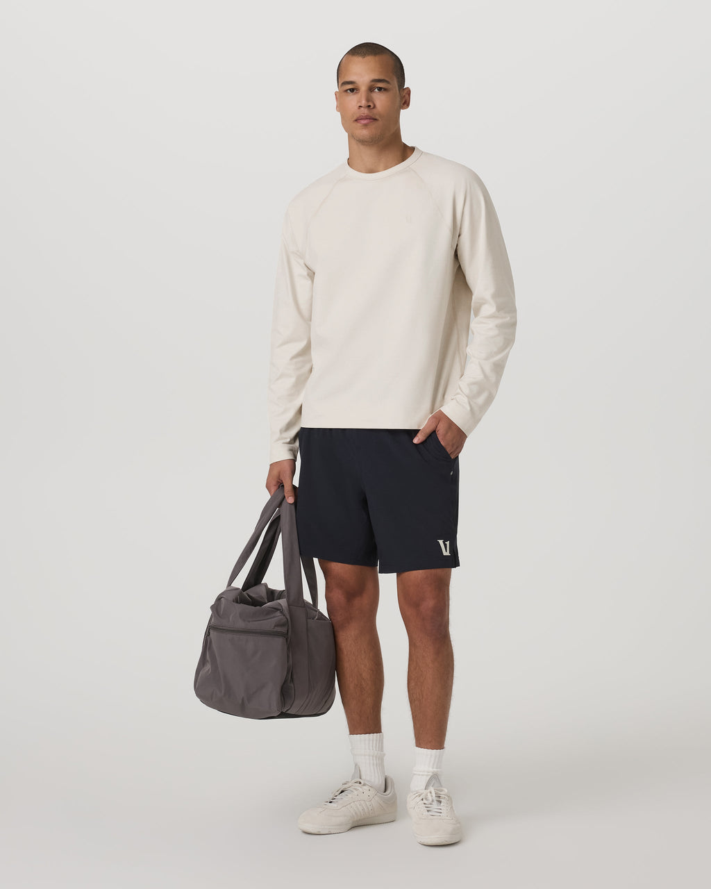 Coronado Crew | Light Heather Grey