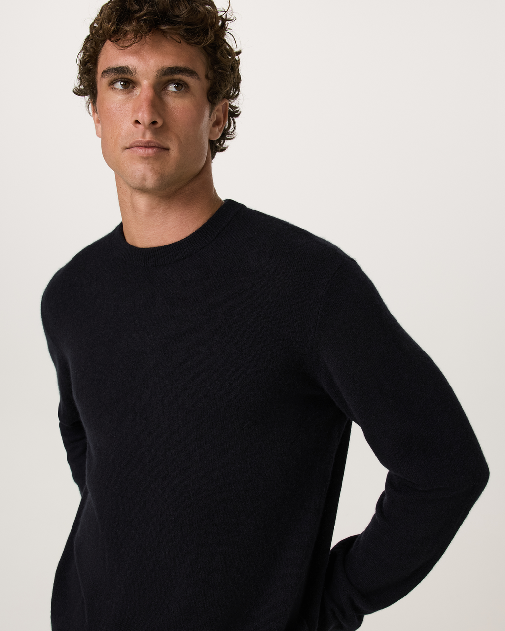 Berik Cashmere Sweater | Light Heather Grey