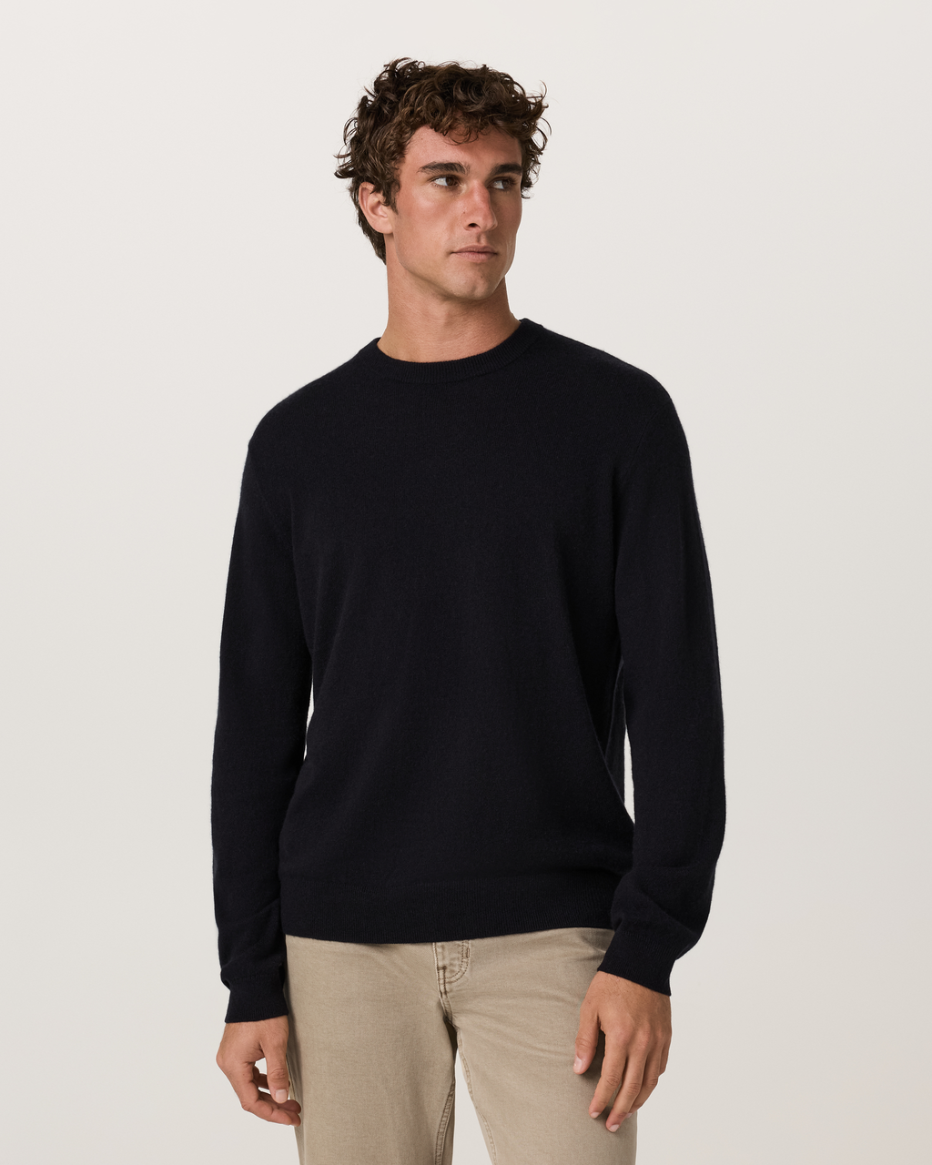 Berik Cashmere Sweater | Light Heather Grey