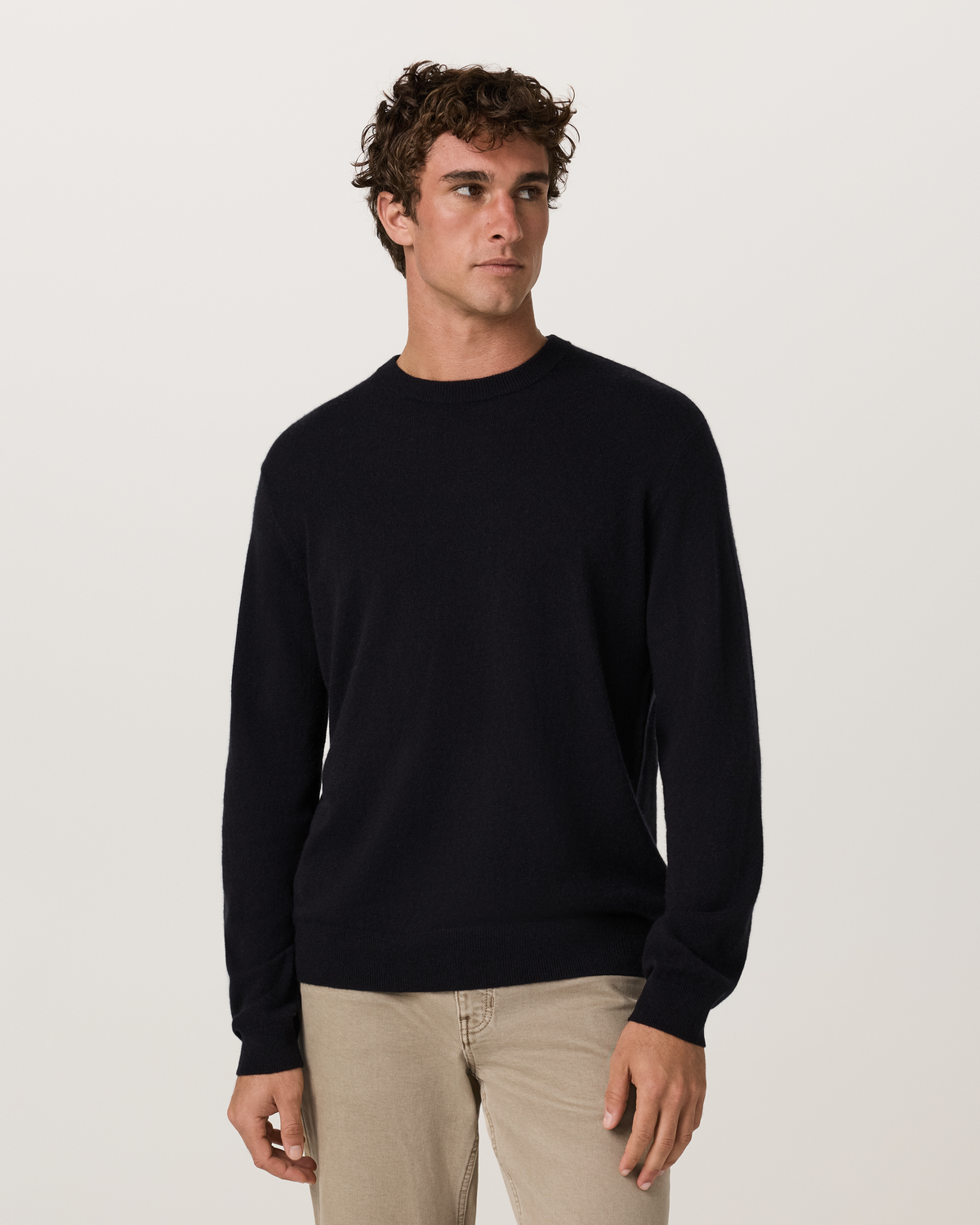 Berik Cashmere Sweater | Light Heather Grey
