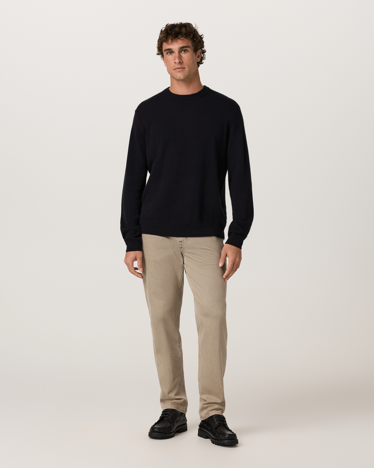 Berik Cashmere Sweater | Light Heather Grey