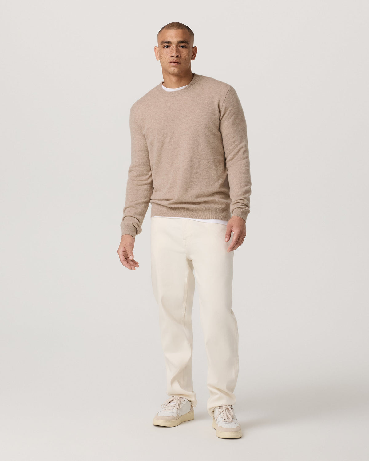Berik Cashmere Sweater | Oatmeal Heather