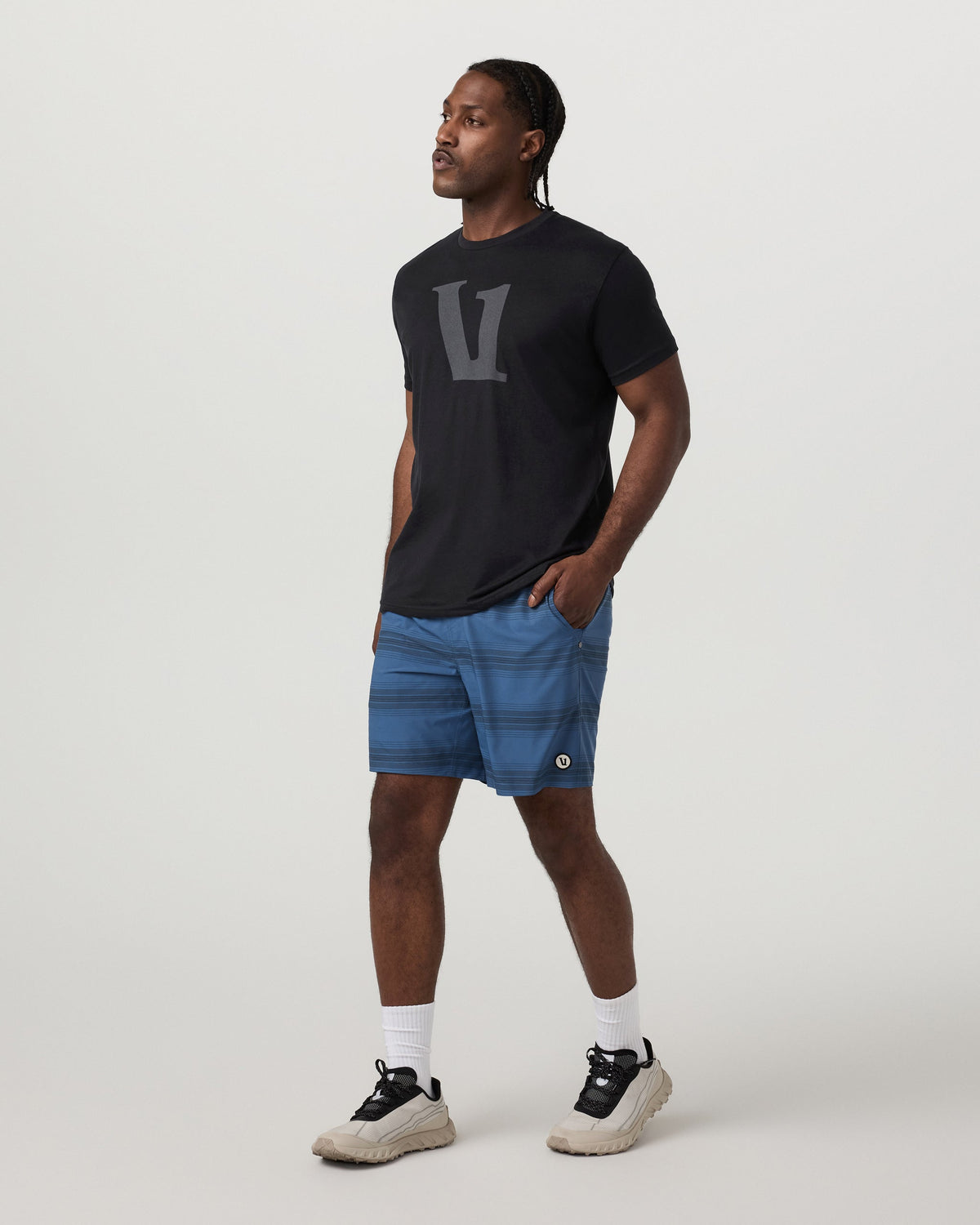 Kore Short Lined 7" | Sea Gradient Stripe