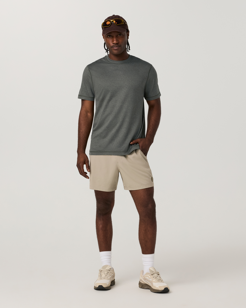 Kore Short Lined 7" | Sky Grey