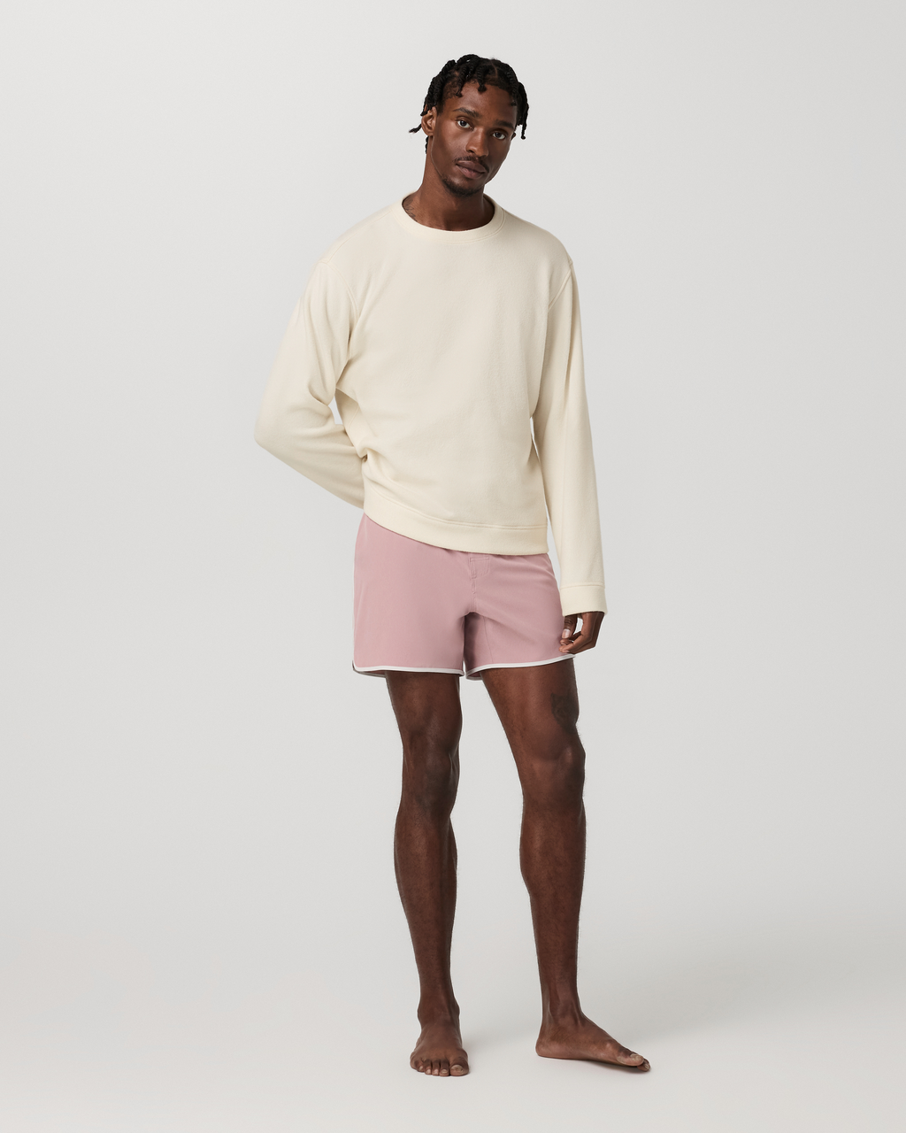 Cruise Boardshort 5" | Mauve Linen Texture