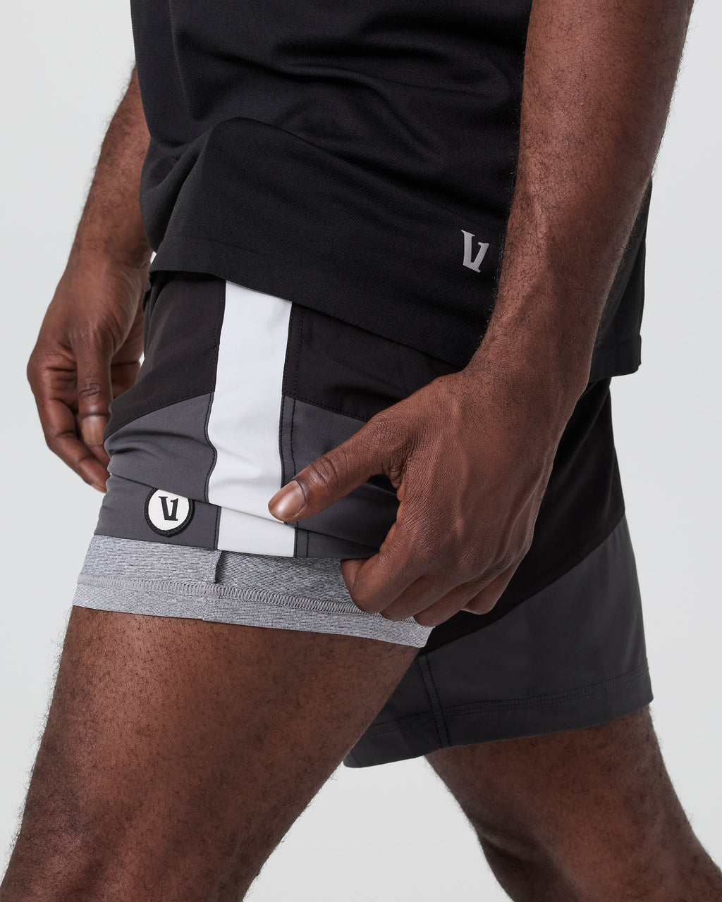 Kore Short X1 Lined Classic Fit 7" | Black/Dark Pewter/Salt