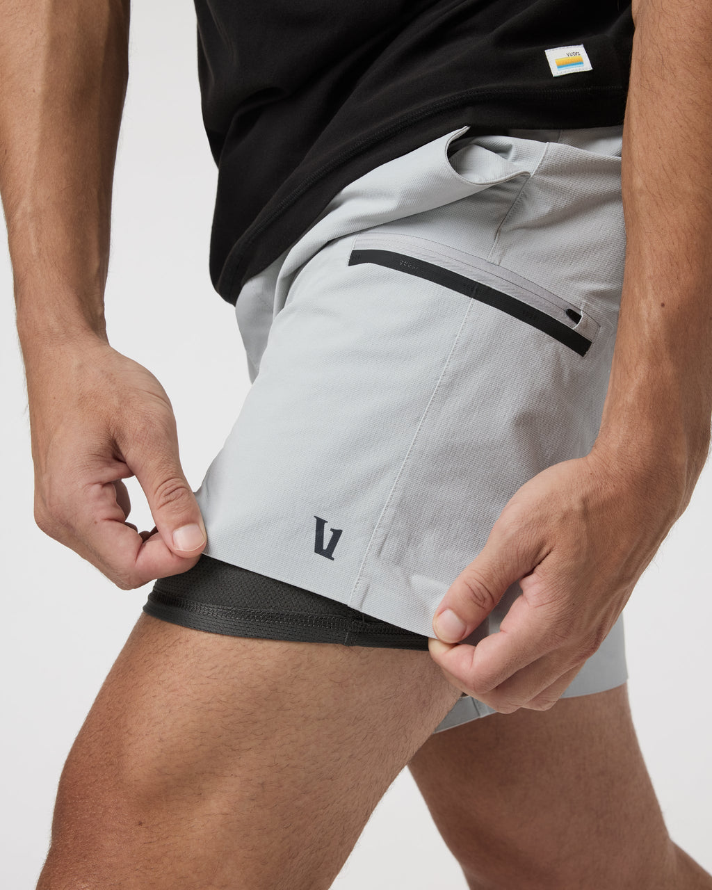 Grafton Short Lined 7" | Sky Grey