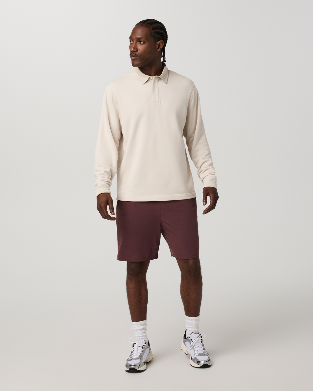Banks Session Short Unlined 7" | Breeze Linen Texture