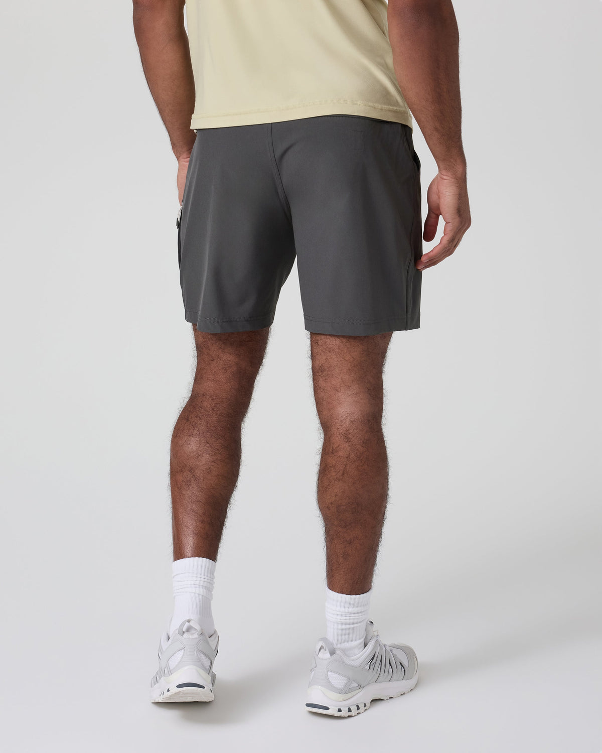 Banks Session Short Unlined 5" | Azure Linen Texture