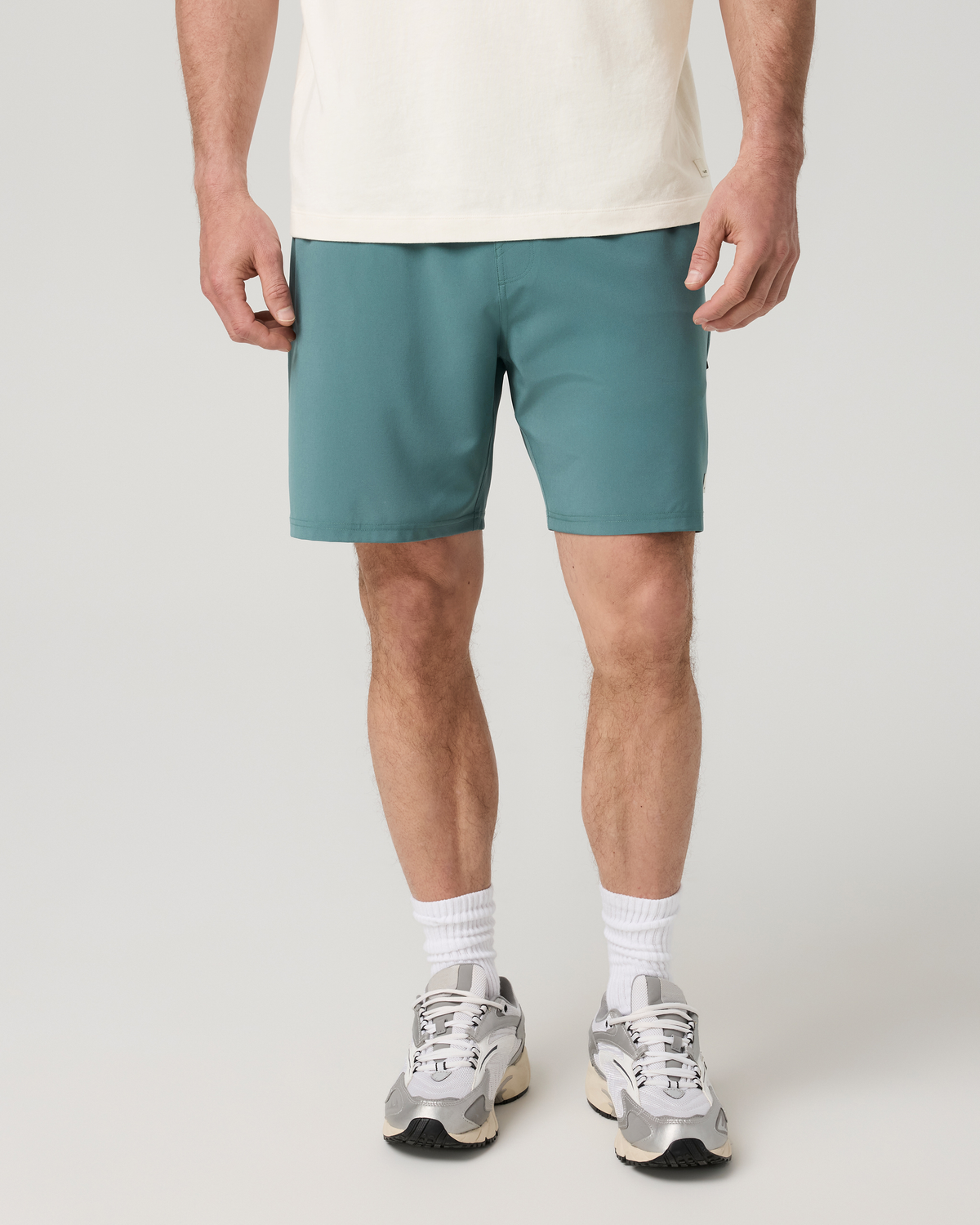Banks Session Short Unlined 5" | Washed Brick Linen Texture