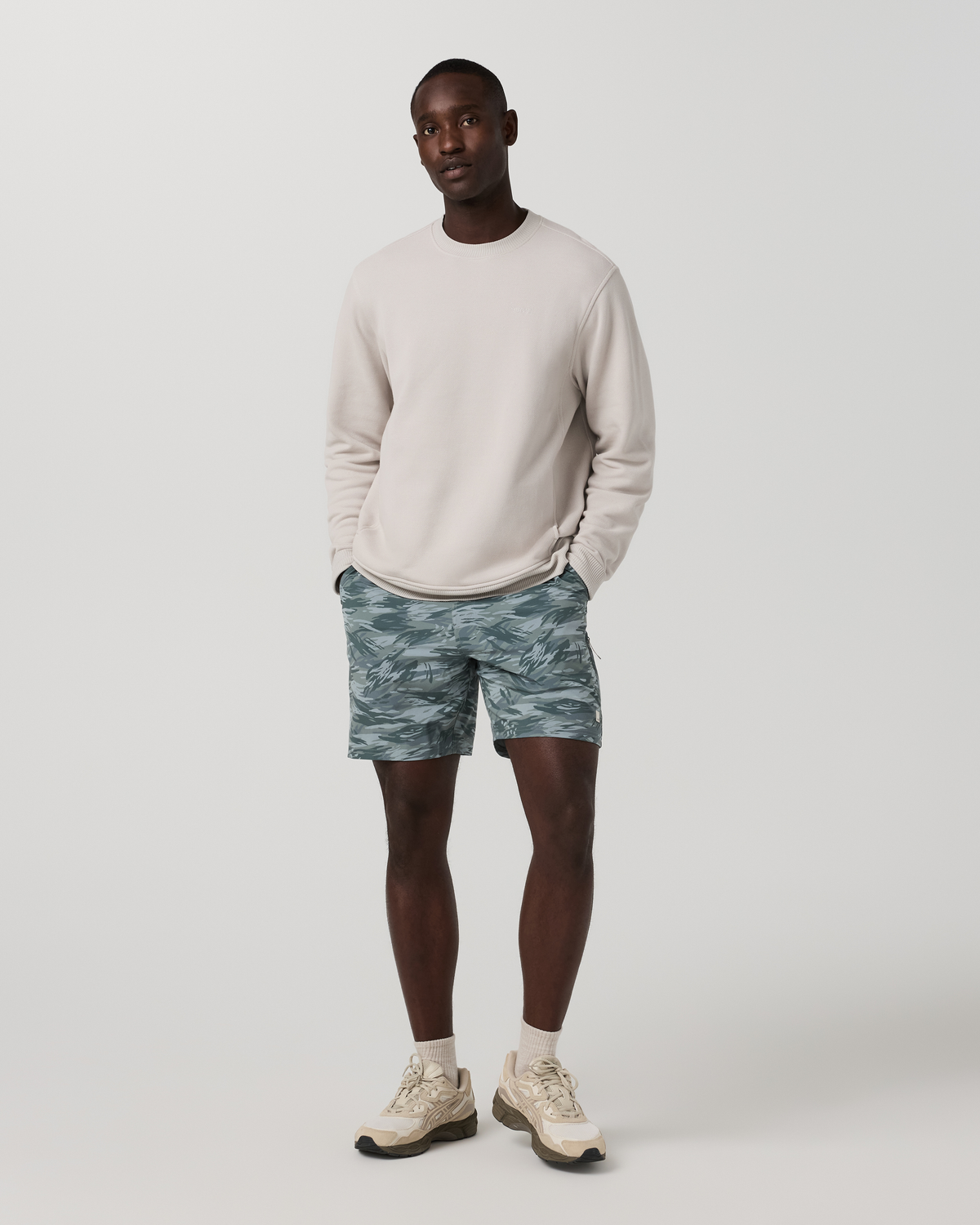 Banks Session Short Unlined 7" | Breeze Linen Texture