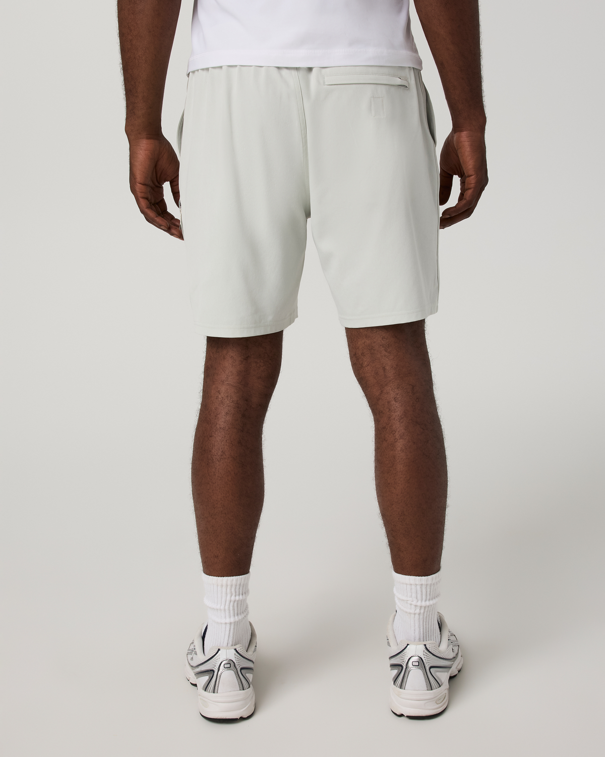 Banks Session Short Unlined 5" | Azure Linen Texture