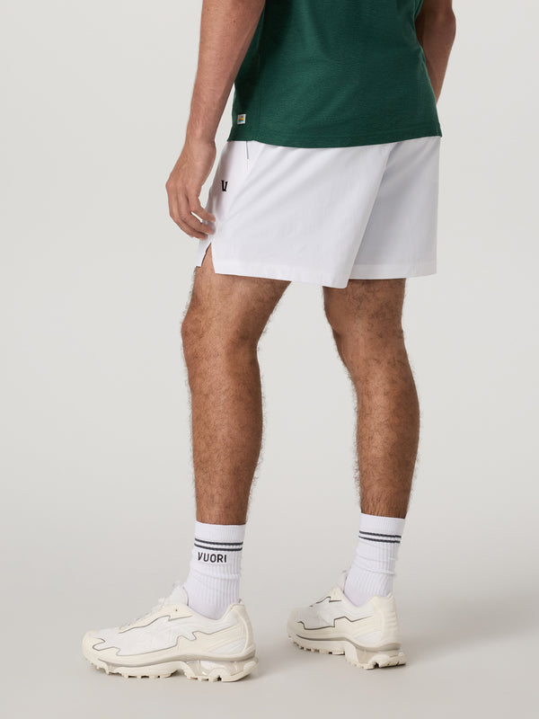 Crosscourt Short Unlined 5" | White