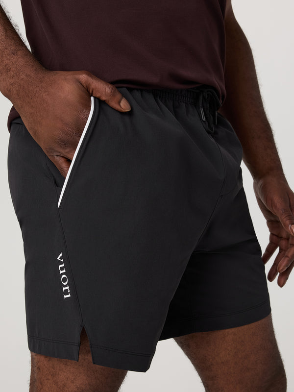 Crosscourt Short Unlined 7" | Black