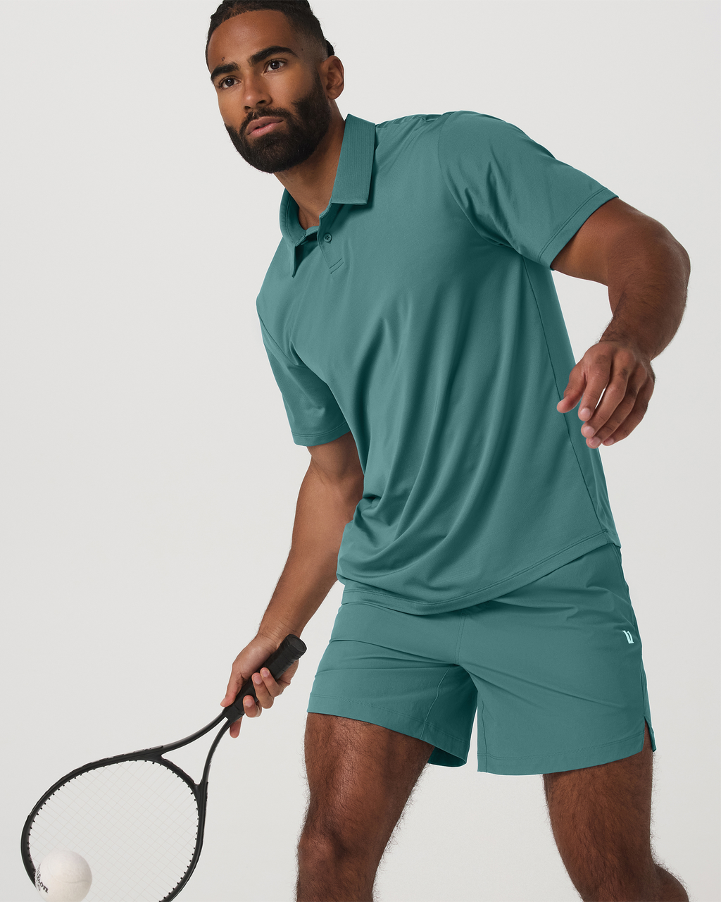 Crosscourt Short Unlined 7" | Dark Cyan