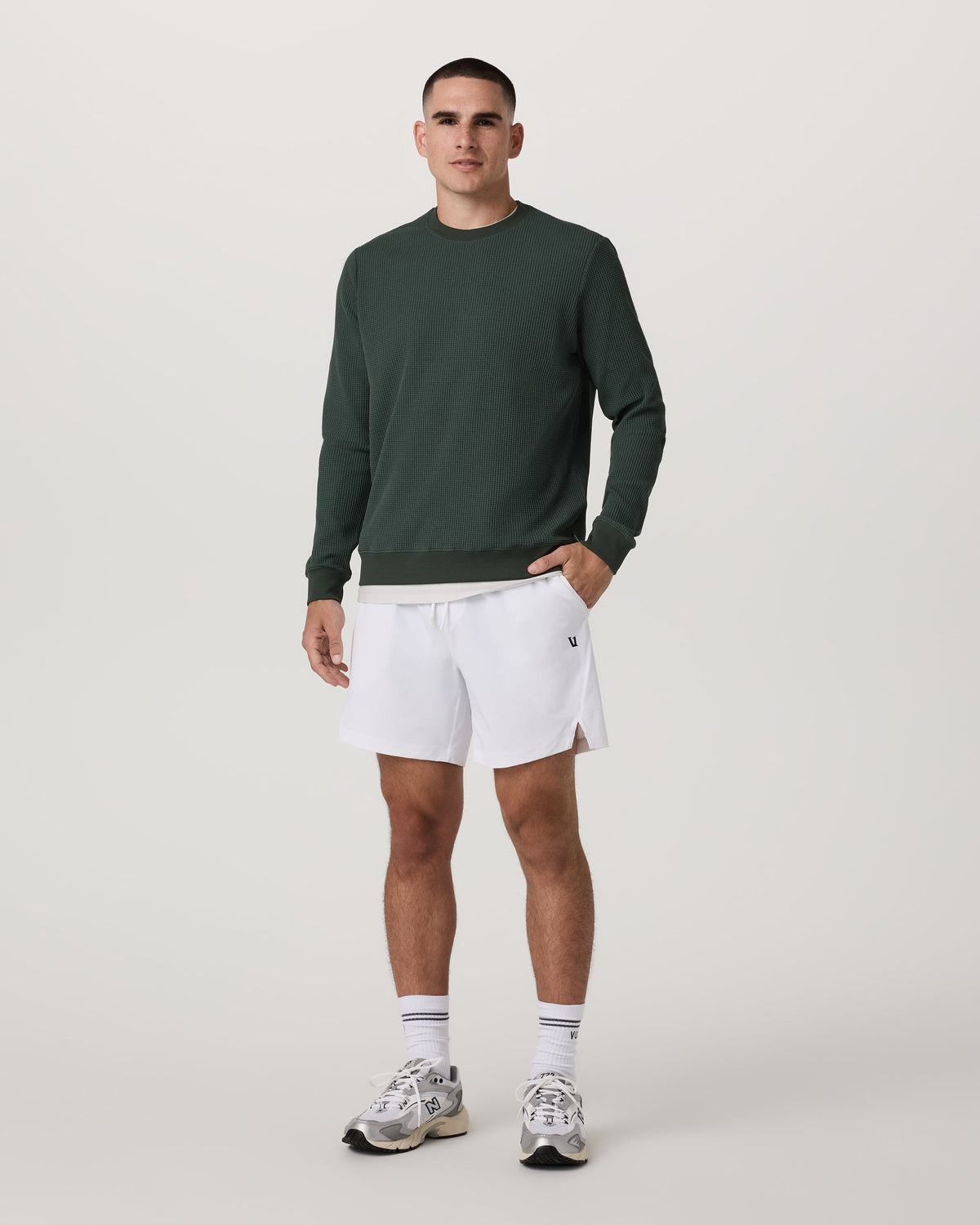 Crosscourt Short Unlined 7" | White