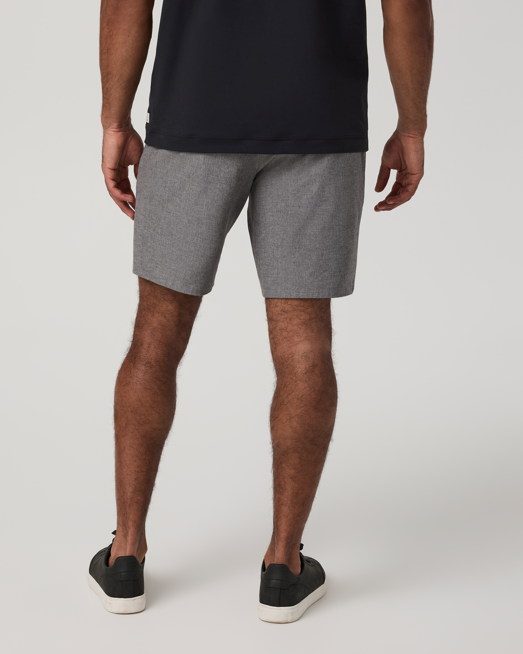 Aim Short 8" | Gull Grey Linen Texture