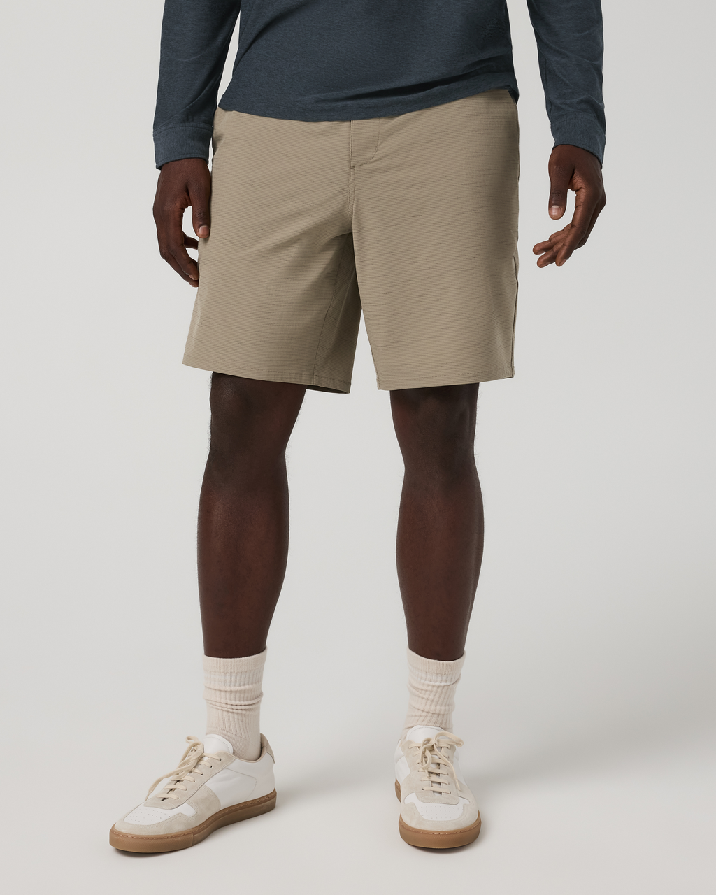 Aim Short 8" | Bay Blue Linen Texture