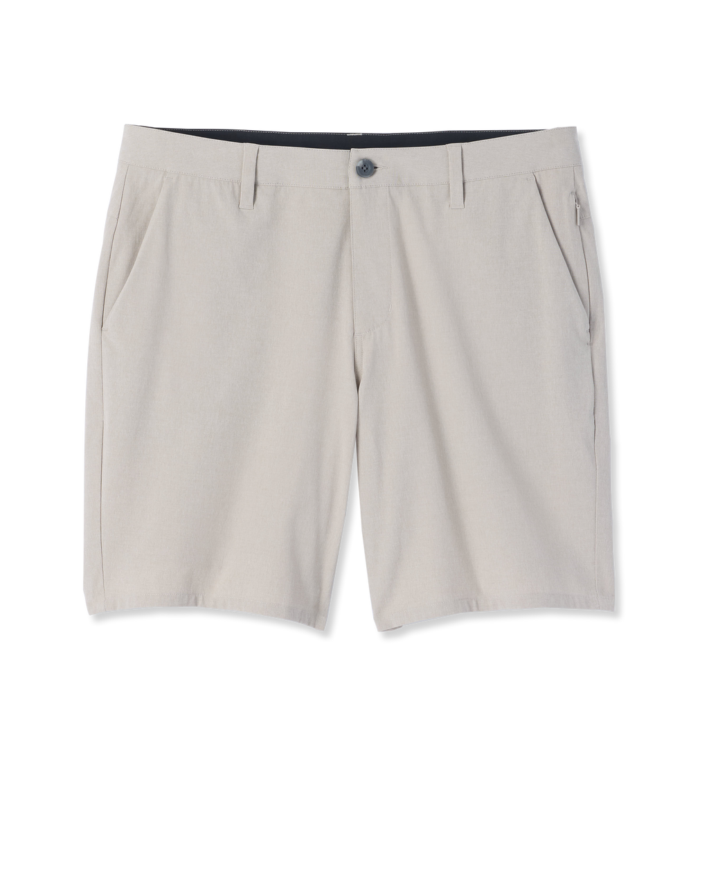 Aim Short 8" | Gull Grey Linen Texture