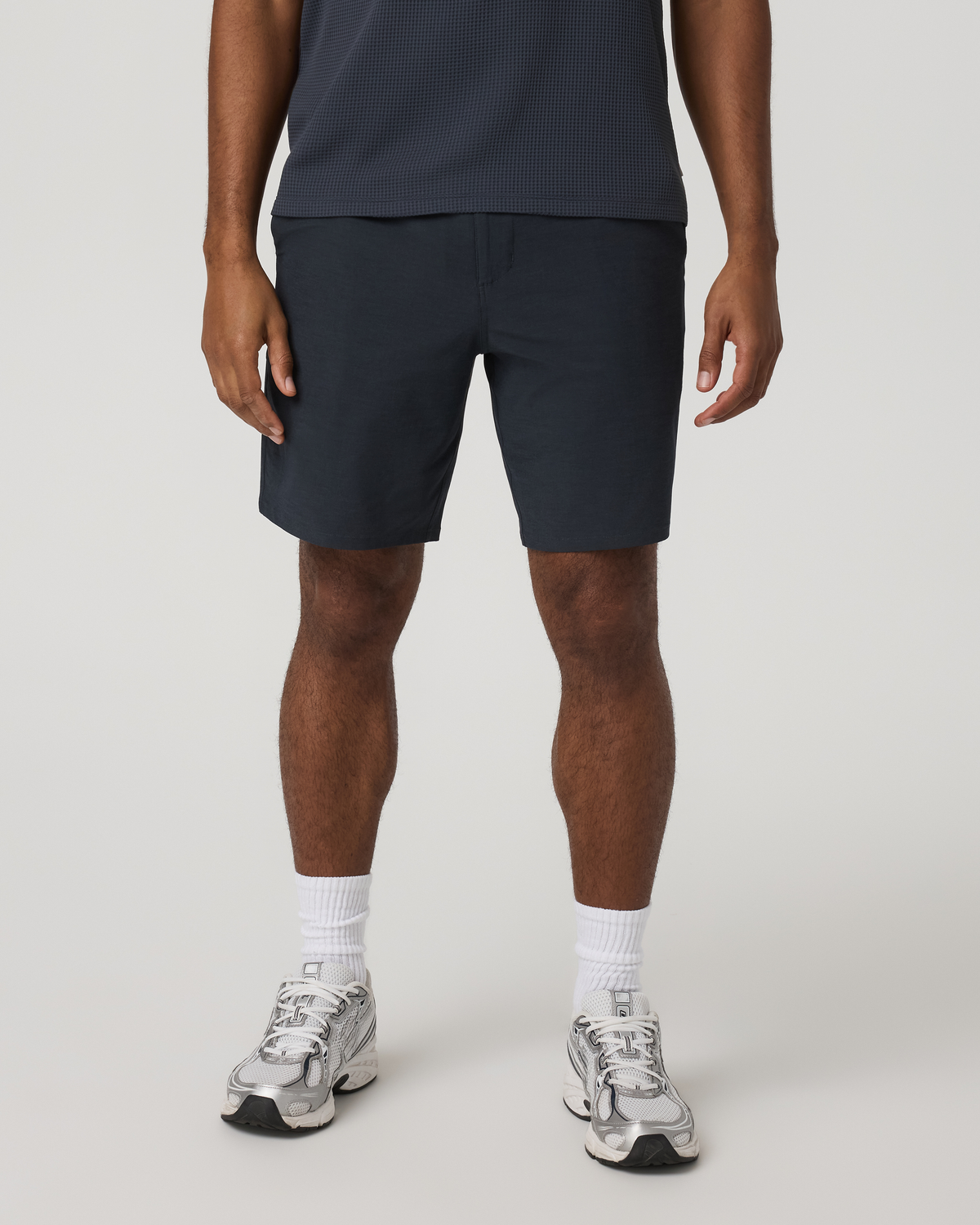 Aim Short 8" | Khaki Linen Texture