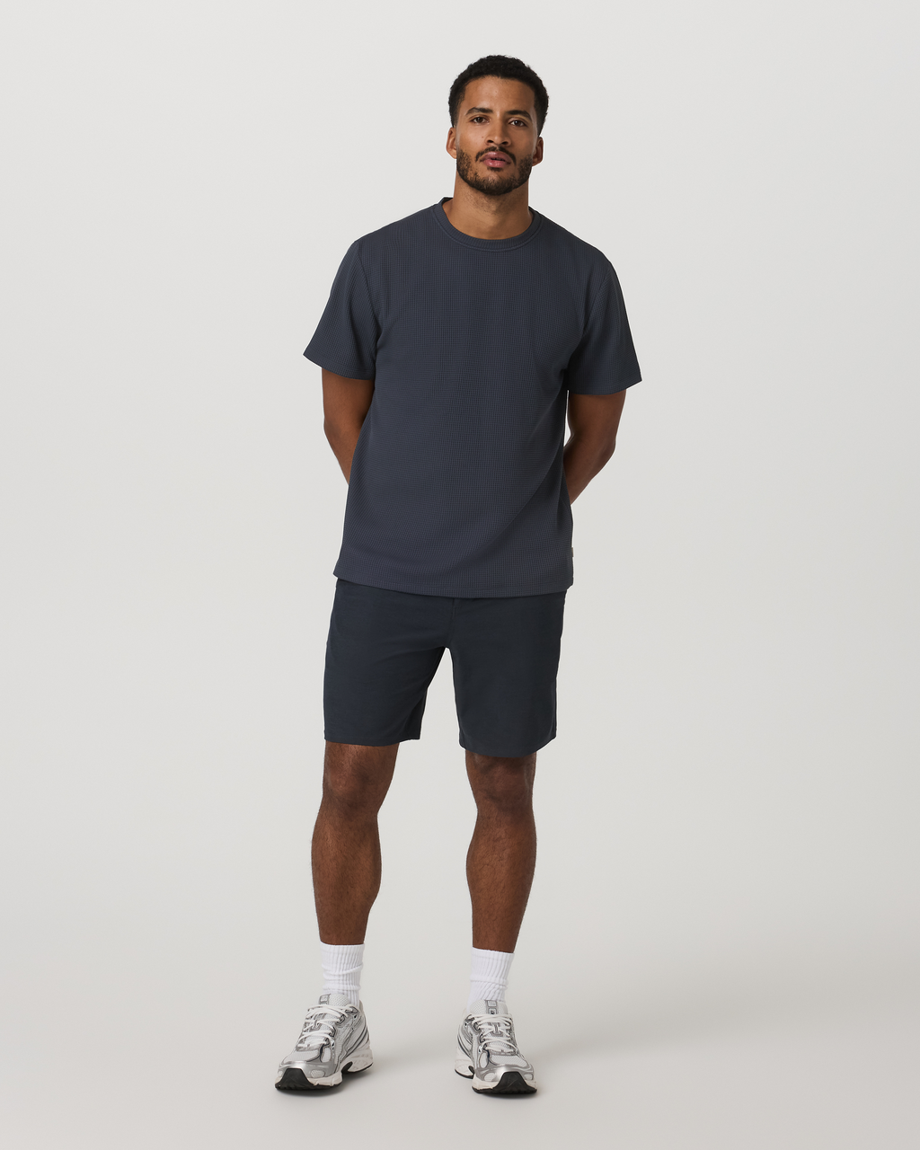 Aim Short 8" | Khaki Linen Texture