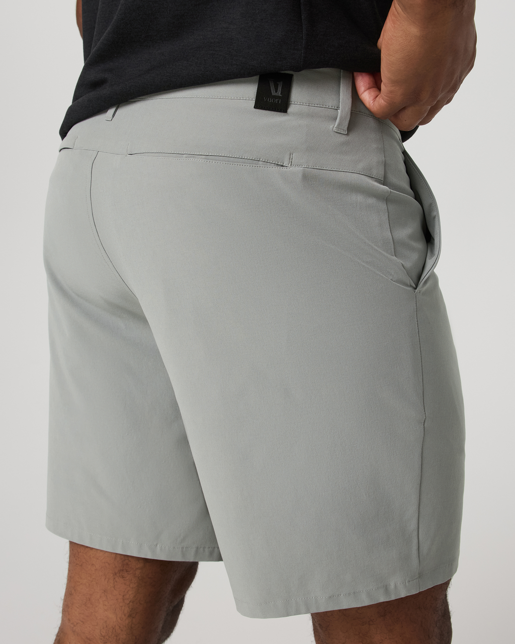 Aim Short 8" | Bay Blue Linen Texture