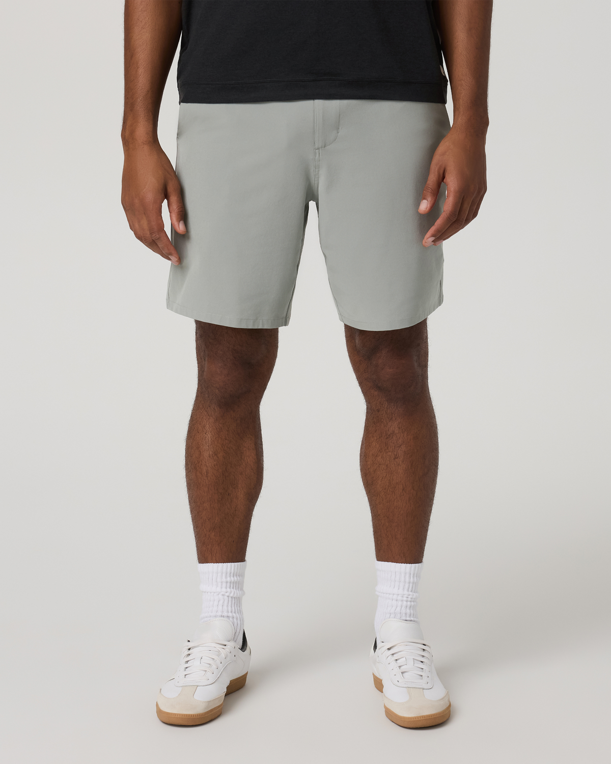 Aim Short 8" | River Rock Slub Stripe