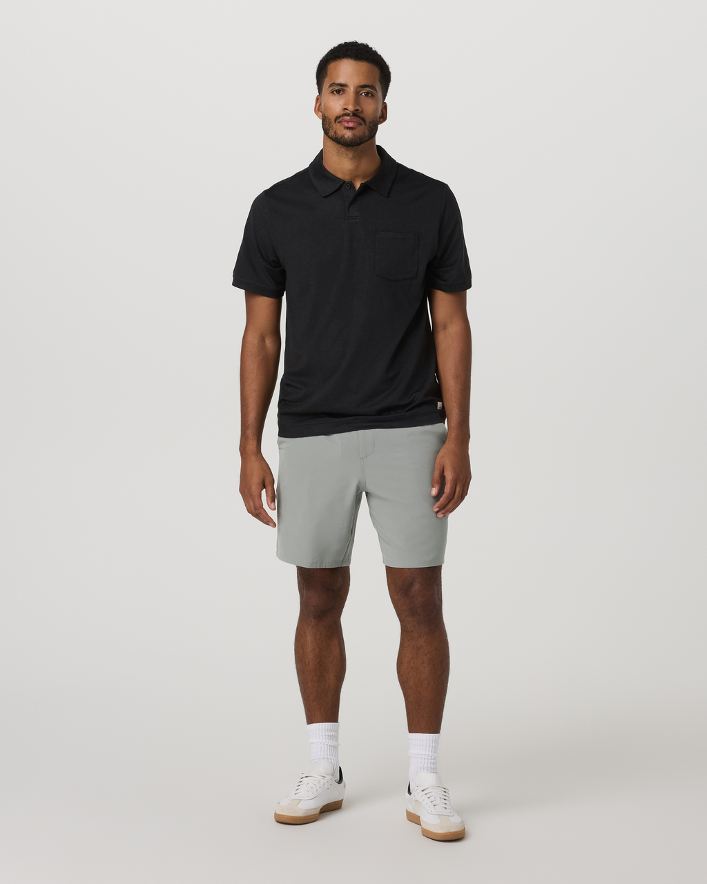 Aim Short 8" | Blue Sea Slub Stripe