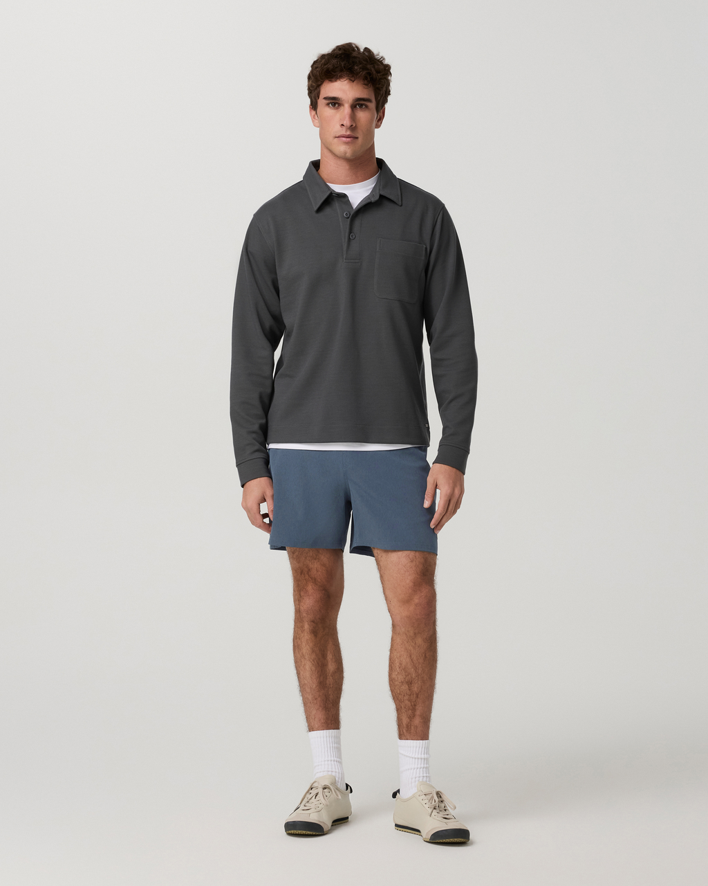 Banks Session Short Unlined 7" | Dark Pewter