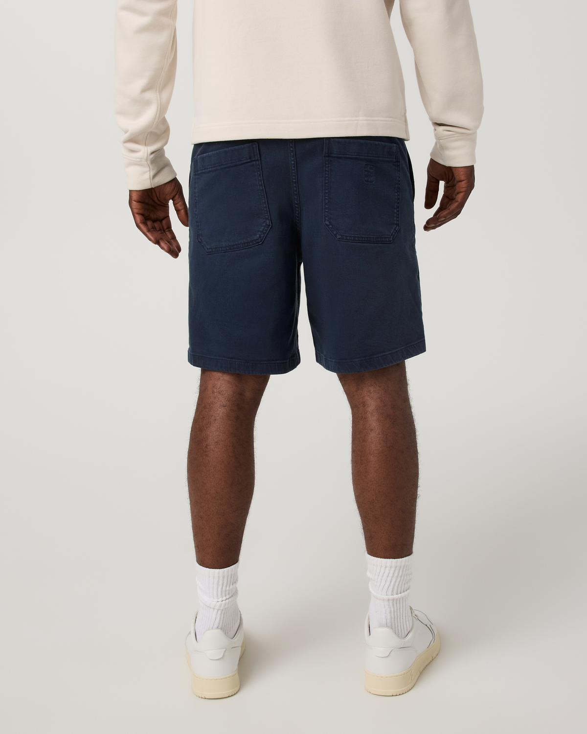 Benton Twill Elastic Waist Short 8" | Limestone