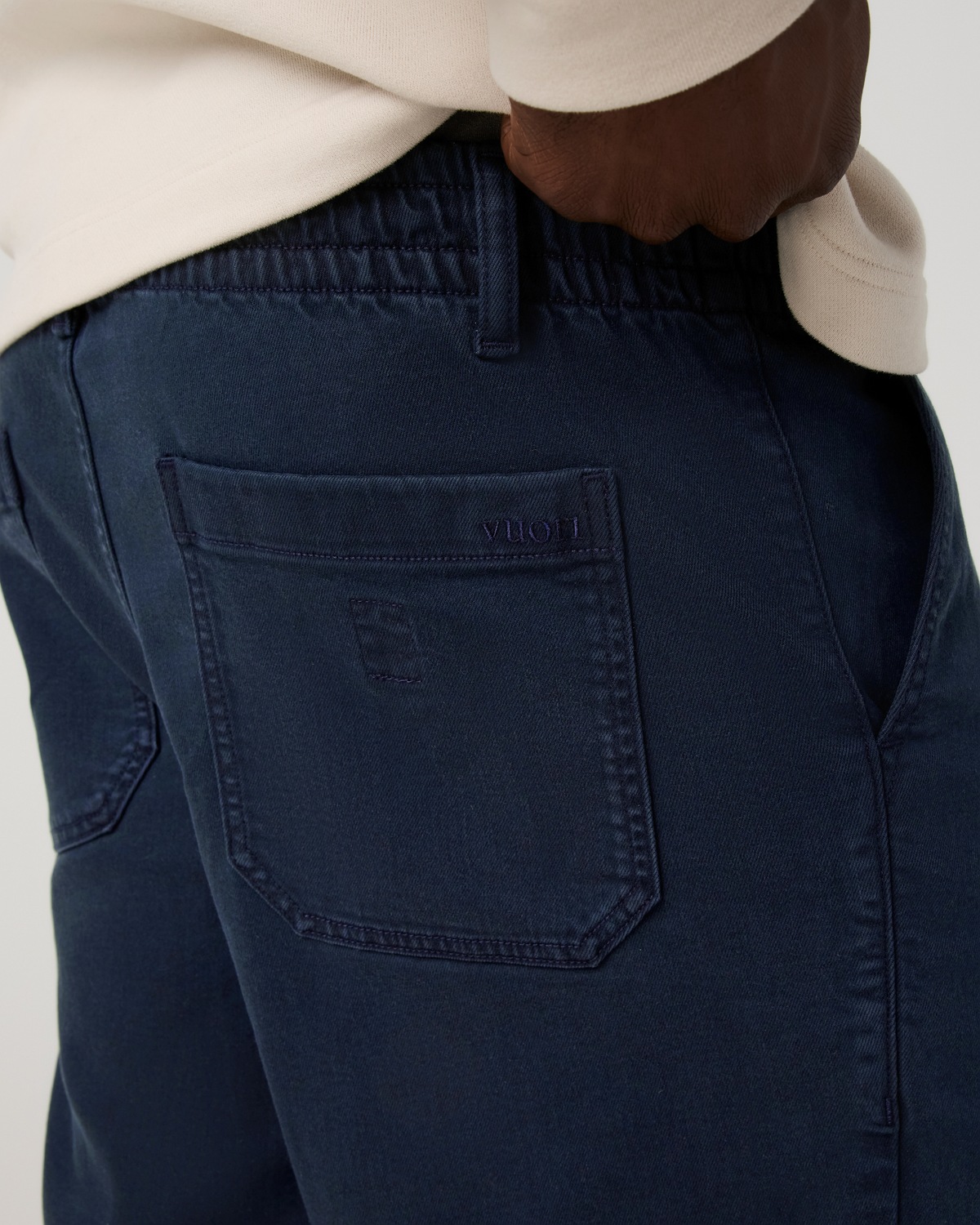 Benton Twill Elastic Waist Short 8" | Limestone